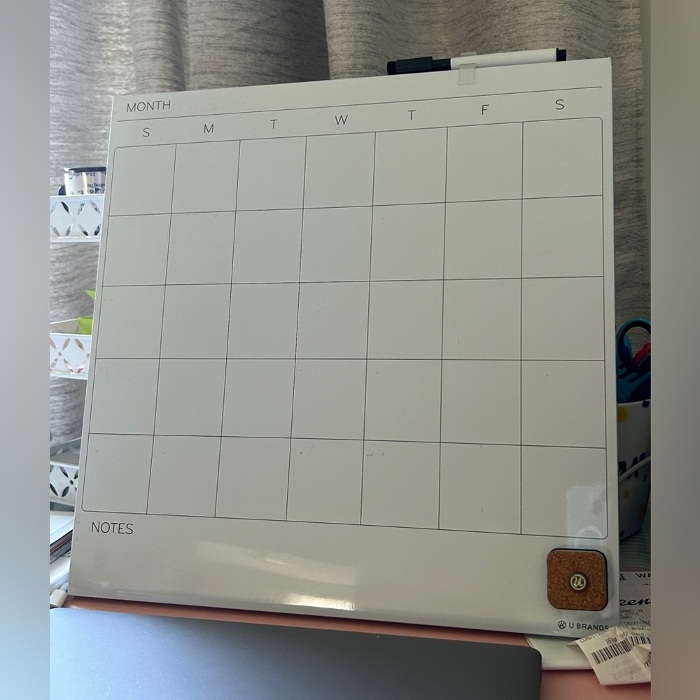 Dry Erase Hanging Calendar